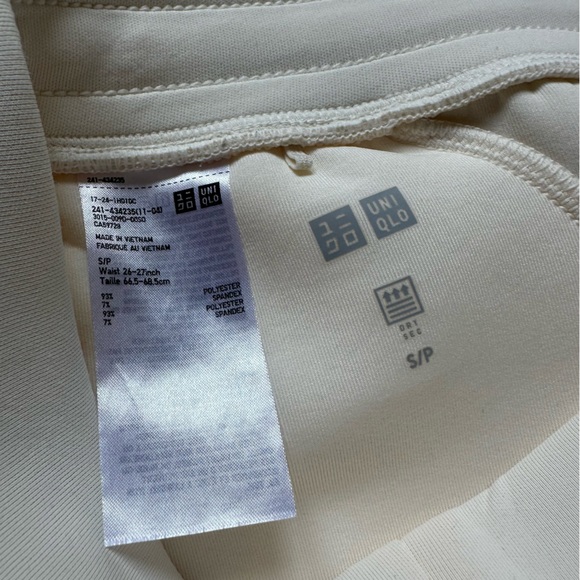 UNIQLO Straight Leg US S Off-White Joggers - Picture 6 of 10